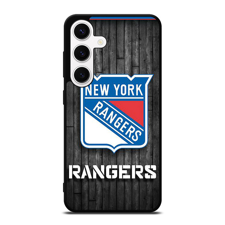 NEW YORK RANGERS WOODEN LOGO Samsung Galaxy S24 Case Cover