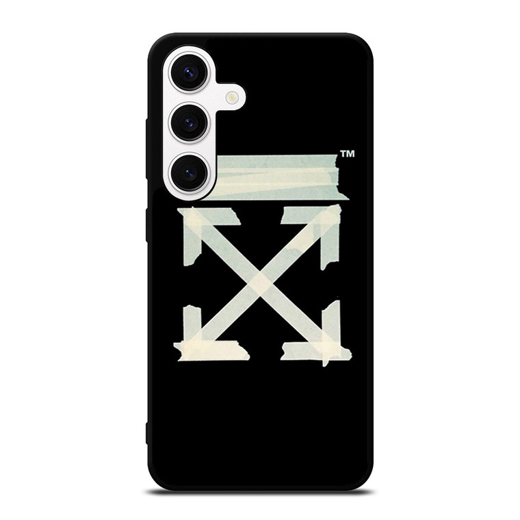 OFF WHITE TAPE LOGO Samsung Galaxy S24 Case Cover