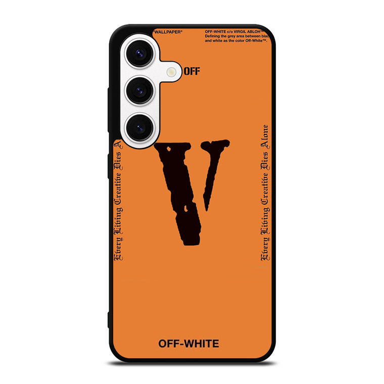 OFF WHITE V LONE LOGO Samsung Galaxy S24 Case Cover