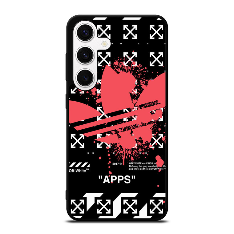 OFF WHITE X ADIDAS RED Samsung Galaxy S24 Case Cover