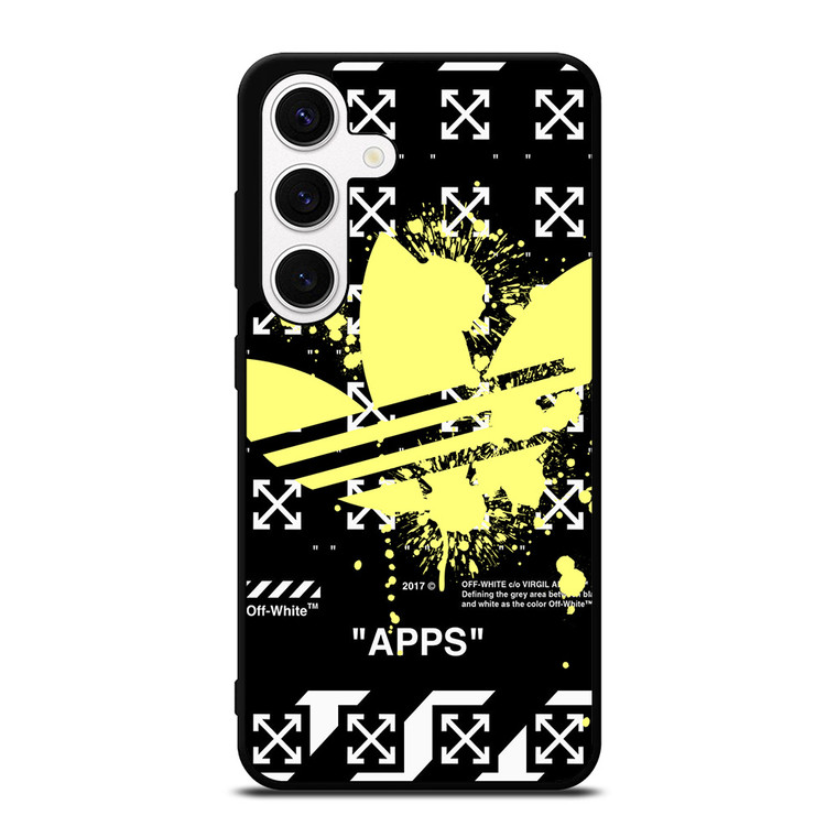 OFF WHITE X ADIDAS YELLOW Samsung Galaxy S24 Case Cover