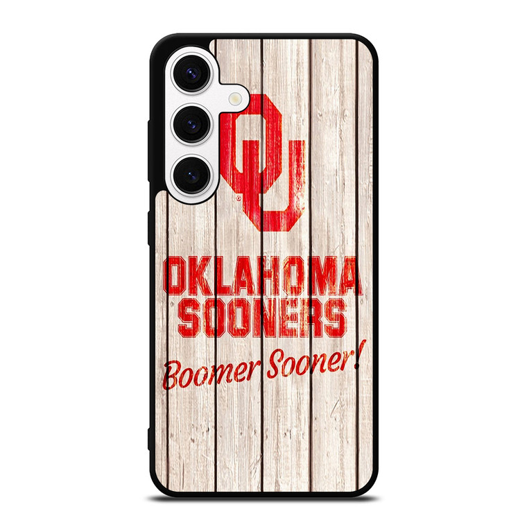 OKLAHOMA SOONERS WOODEN LOGO Samsung Galaxy S24 Case Cover