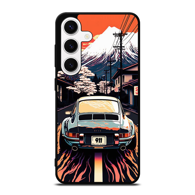 PORSCHE CAR 911 RACING CAR PAINTING Samsung Galaxy S24 Case Cover