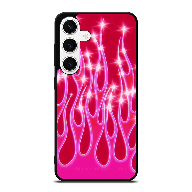 SNINY PINK FLAMES Samsung Galaxy S24 Case Cover