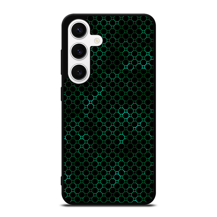 STYLISH HEXAGONAL GREEN PATTERN Samsung Galaxy S24 Case Cover