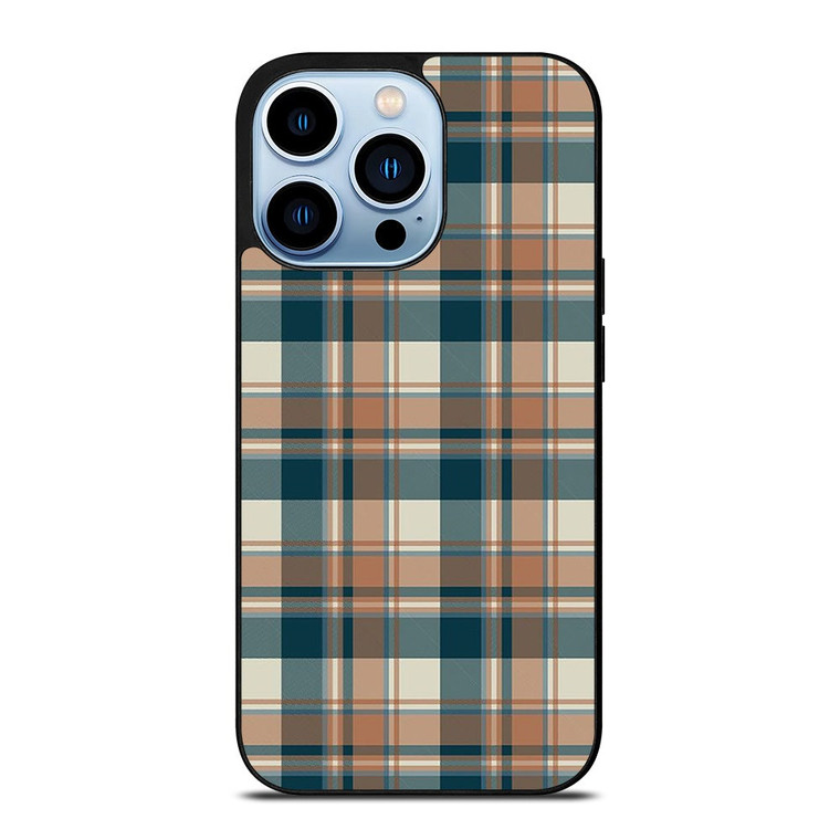 CHECK CLASSIC DARK PLAID FABRIC TEXTURES iPhone 13 Pro Max Case Cover