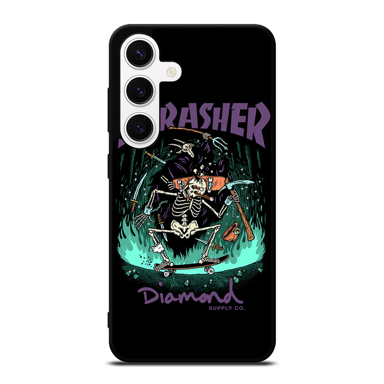 THRASHER DIAMOND SUPPLY CO Samsung Galaxy S24 Case Cover THRASHER DIAMOND SUPPLY CO Samsung Galaxy S24 Case Cover