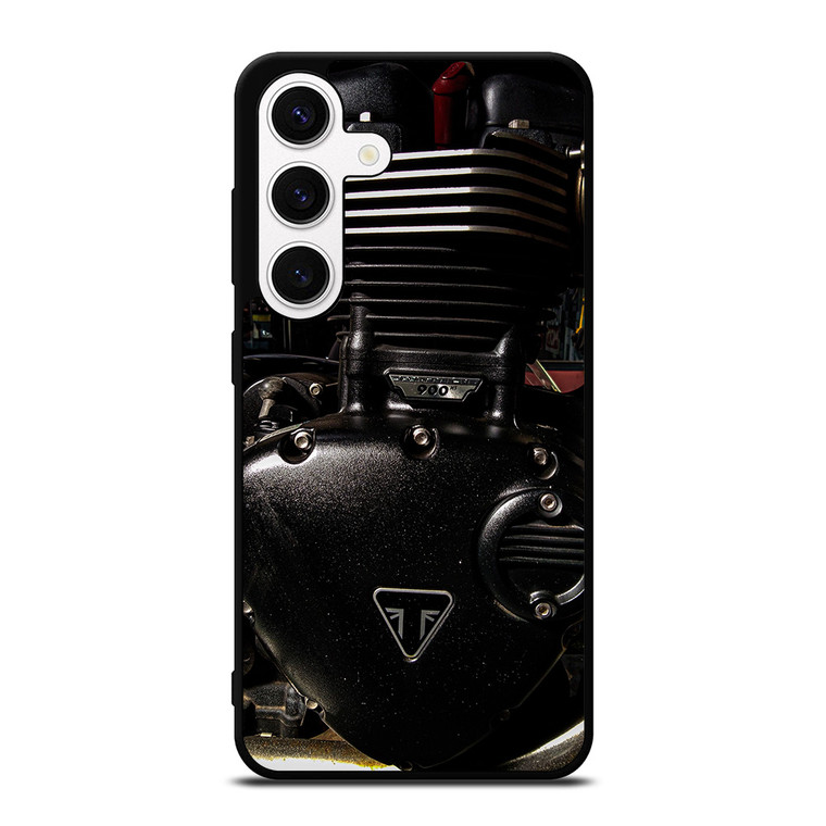 TRIUMPH MOTORCYCLE ENGINE Samsung Galaxy S24 Case Cover TRIUMPH MOTORCYCLE ENGINE Samsung Galaxy S24 Case Cover