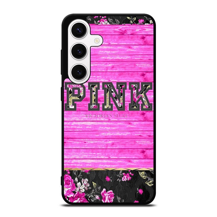 VICTORIA'S SECRET PINK FLORAL Samsung Galaxy S24 Case Cover