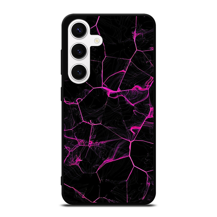 VIOLET ABSTRACT SMOKED GRID Samsung Galaxy S24 Case Cover