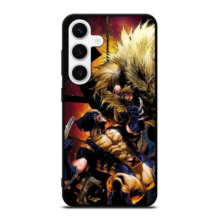 WOLVERINE VS SABRETOOTH Samsung Galaxy S24 Case Cover