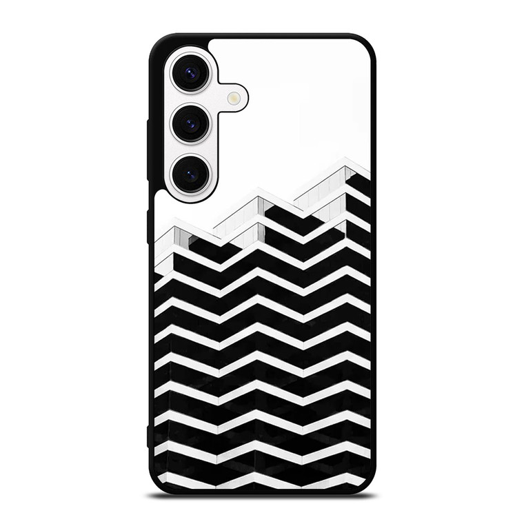 ZIG ZAG HALF PATTERN Samsung Galaxy S24 Case Cover