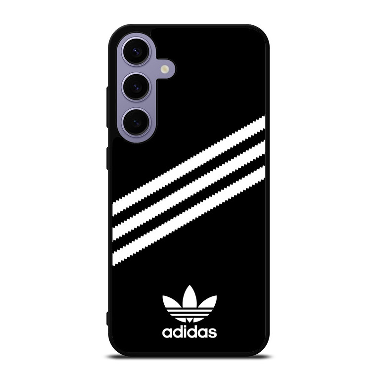 ADIDAS ORIGINALS STRIPES BLACK WHITE Samsung Galaxy S24 Plus Case Cover