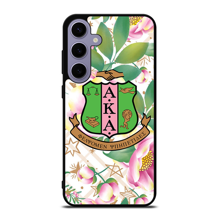 AKA PINK AND GREEN FLOWER LOGO Samsung Galaxy S24 Plus Case Cover