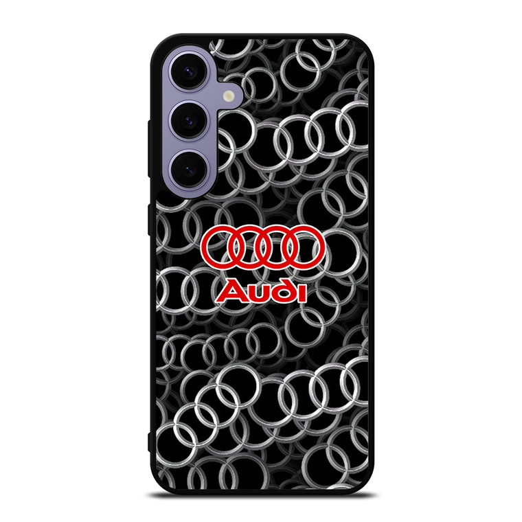 AUDI RING LOGO PATTERN Samsung Galaxy S24 Plus Case Cover