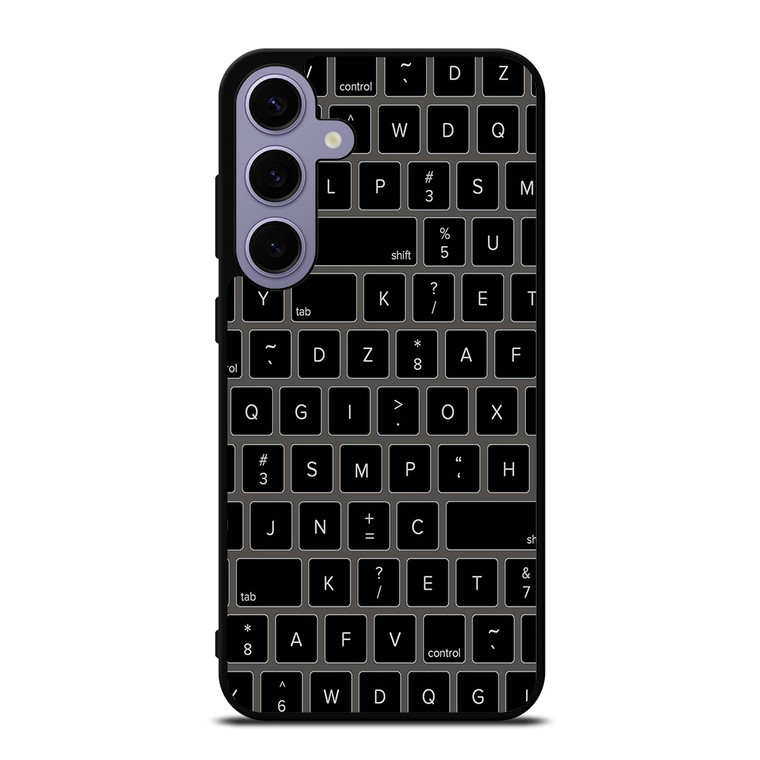 BLACK KEYBOARD PATTERN Samsung Galaxy S24 Plus Case Cover