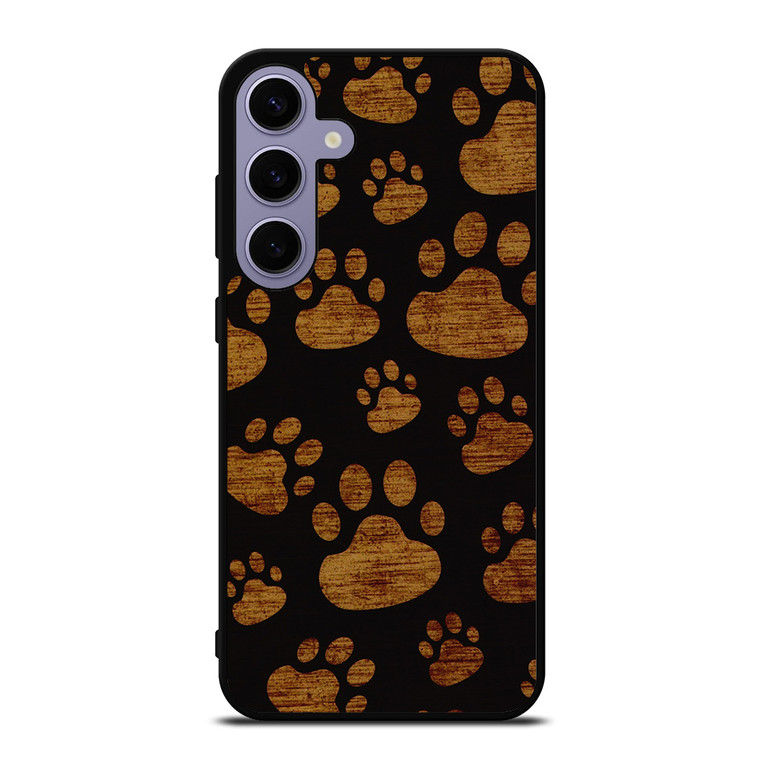 CAT FOOTPRINTS PATTERN Samsung Galaxy S24 Plus Case Cover