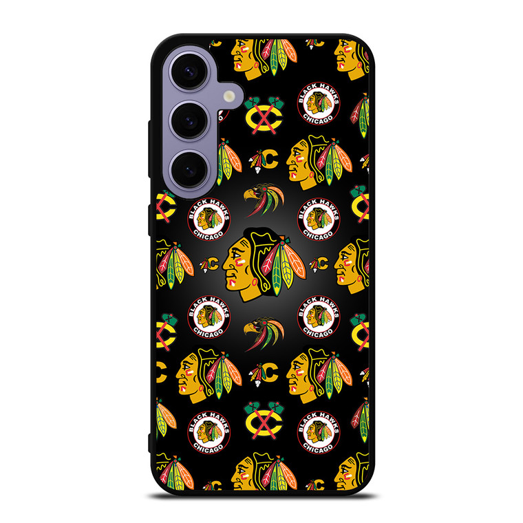 CHICAGO BLACKHAWKS COLLAGE LOGO Samsung Galaxy S24 Plus Case Cover