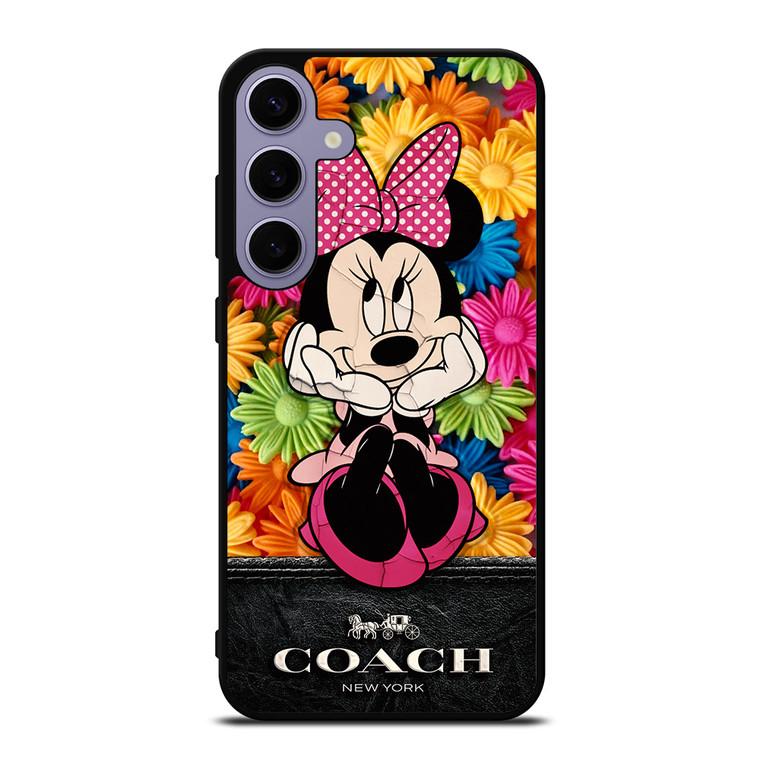 COACH MINNIE MOUSE FLOWER Samsung Galaxy S24 Plus Case Cover