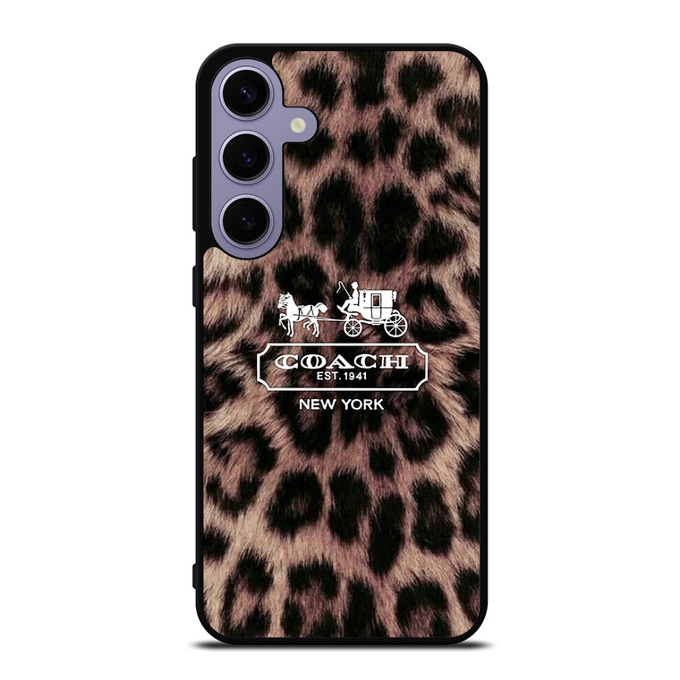 COACH NEW YORK LEOPARD Samsung Galaxy S24 Plus Case Cover