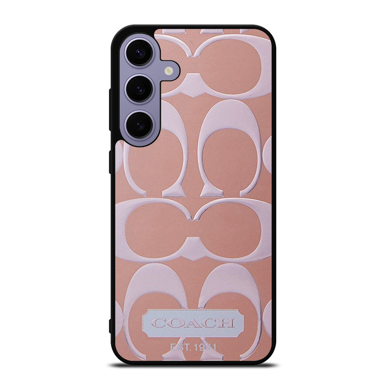 COACH NEW YORK PINK PATTERN Samsung Galaxy S24 Plus Case Cover