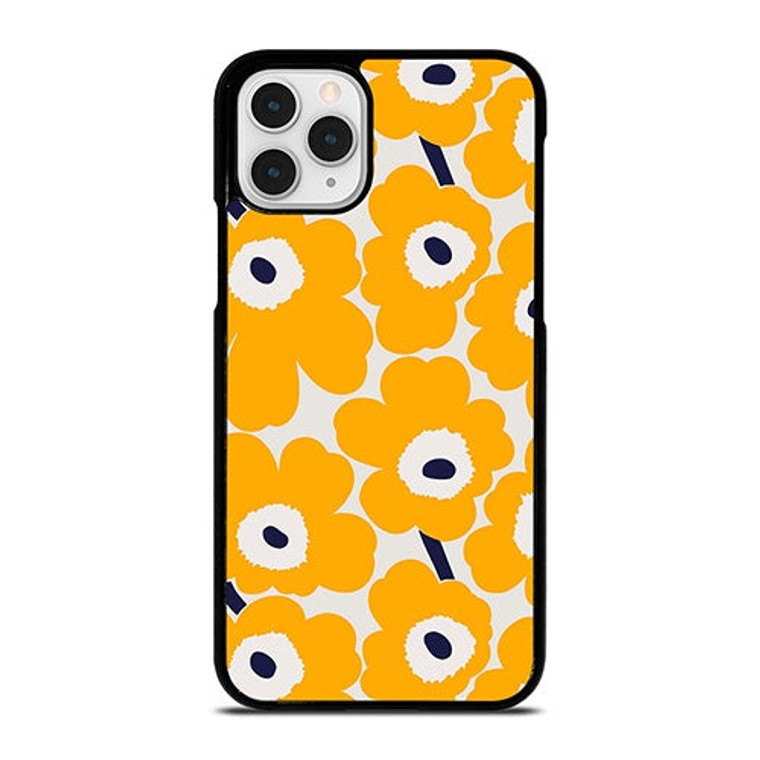 YELLOW RETRO FLORAL PATTERN iPhone 11 Pro Case Cover