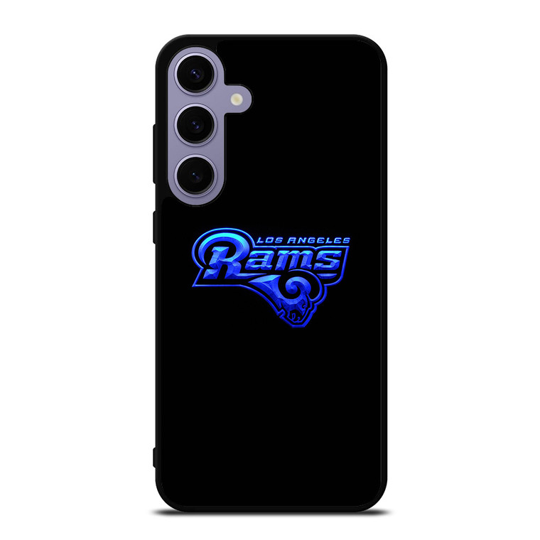 LOS ANGELES RAMS NEON BLUE LOGO Samsung Galaxy S24 Plus Case Cover