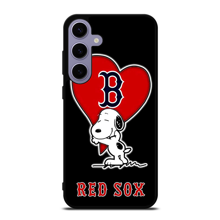 LOVE BOSTON RED SOX SNOOPY Samsung Galaxy S24 Plus Case Cover