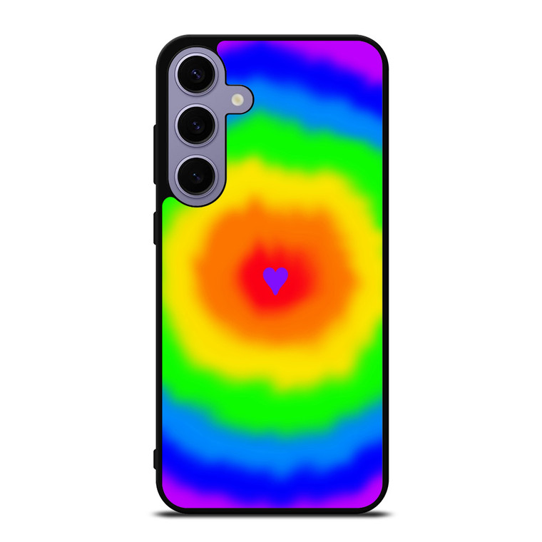LOVE RAINBOW TIE DYE PATTERN Samsung Galaxy S24 Plus Case Cover