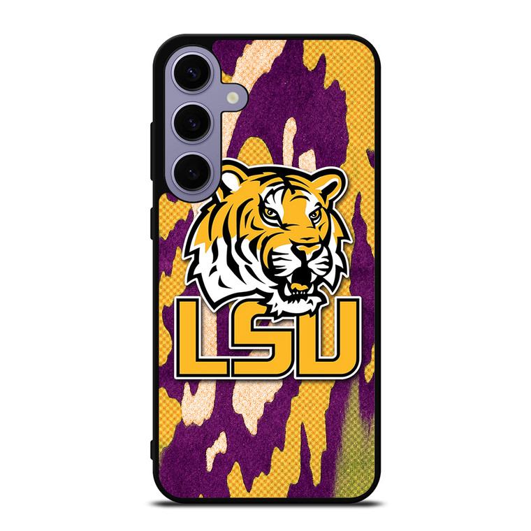 LSU TIGERS FOOTBALL HALFTONE Samsung Galaxy S24 Plus Case Cover