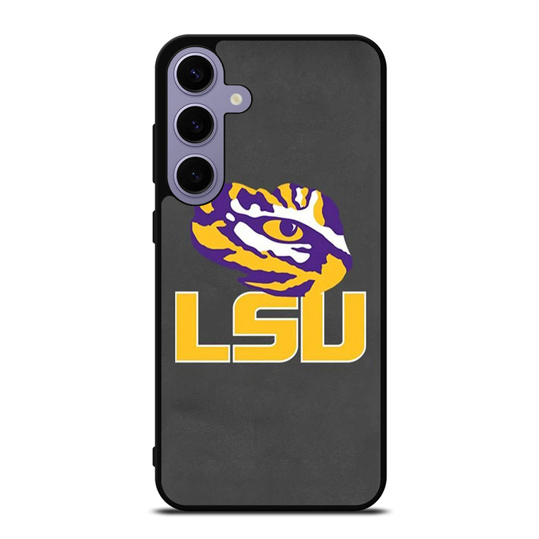 LSU TIGERS LEATHER LOGO Samsung Galaxy S24 Plus Case Cover