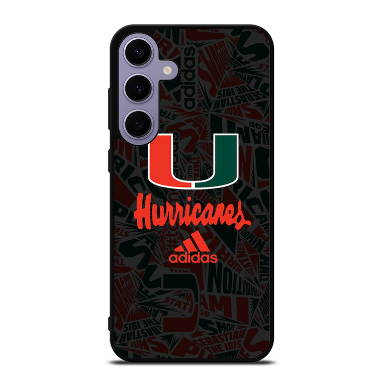 MIAMI HURRICANES UM ADIDAS Samsung Galaxy S24 Plus Case Cover
