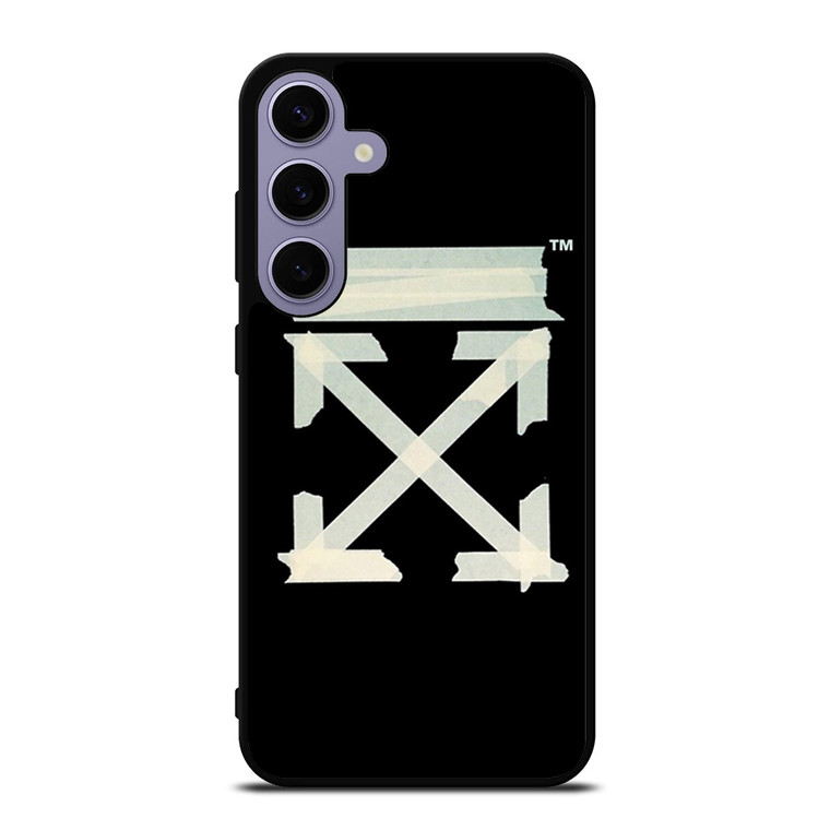 OFF WHITE TAPE LOGO Samsung Galaxy S24 Plus Case Cover