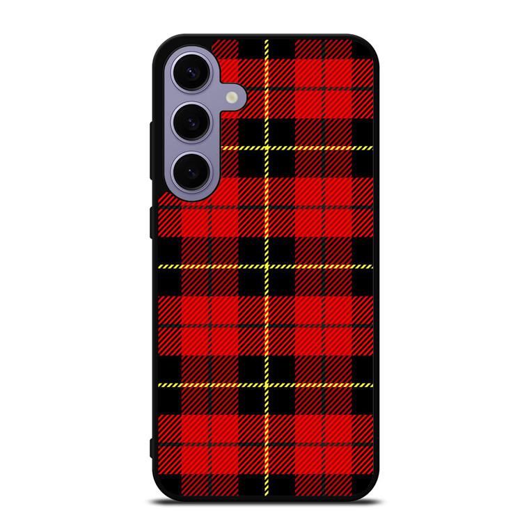 RED BLACK TARTAN PATTERN Samsung Galaxy S24 Plus Case Cover RED BLACK TARTAN PATTERN Samsung Galaxy S24 Plus Case Cover