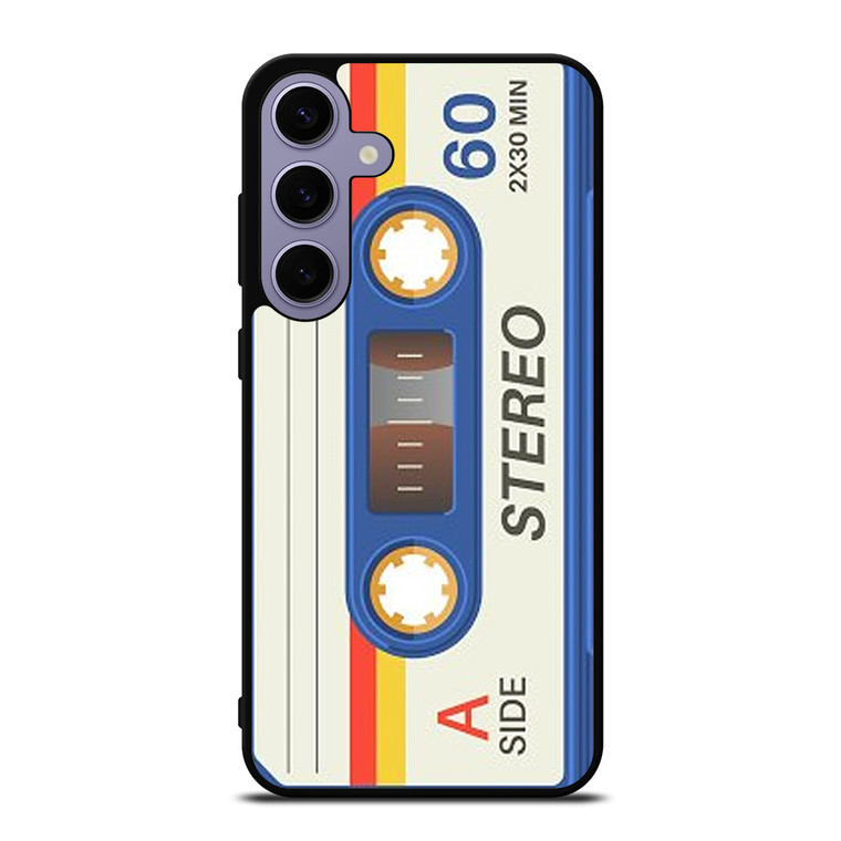 RETRO BLUE STEREO CASETTE TAPE Samsung Galaxy S24 Plus Case Cover