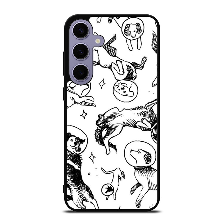 SPACE DOG WHITE PATTERN Samsung Galaxy S24 Plus Case Cover