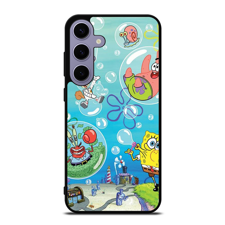 SPONGEBOB AND FRIENDS BUBBLES Samsung Galaxy S24 Plus Case Cover SPONGEBOB AND FRIENDS BUBBLES Samsung Galaxy S24 Plus Case Cover