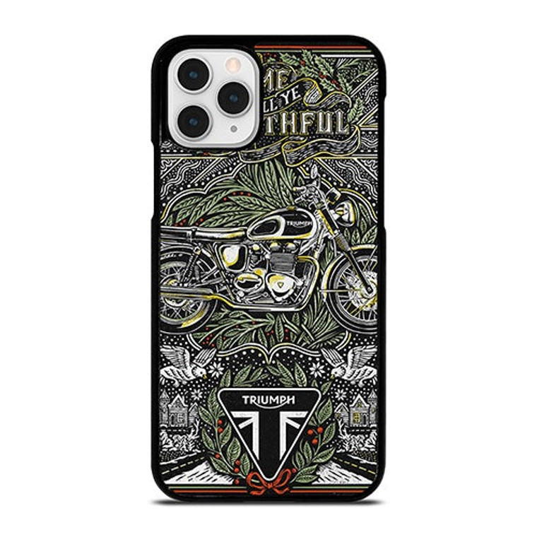 TRIUMPH MOTORCYCLE POSTER iPhone 11 Pro Case Cover