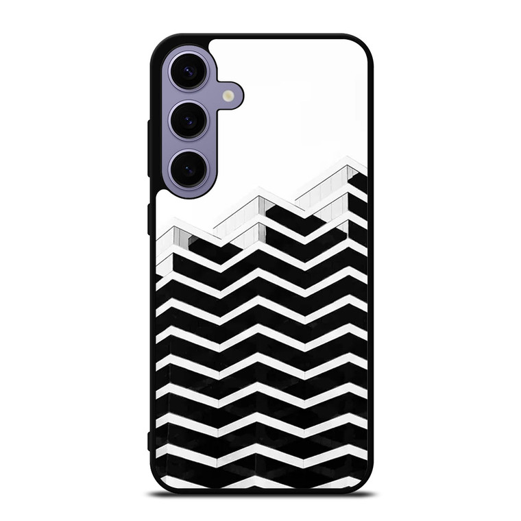 ZIG ZAG HALF PATTERN Samsung Galaxy S24 Plus Case Cover