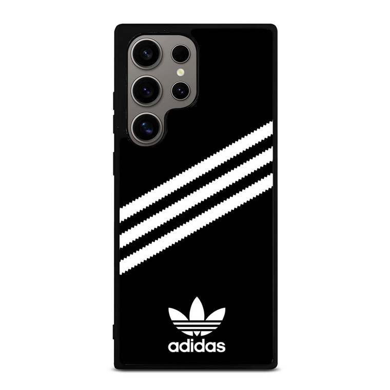 ADIDAS ORIGINALS STRIPES BLACK WHITE Samsung Galaxy S24 Ultra Case Cover
