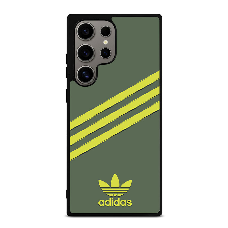 ADIDAS ORIGINALS STRIPES GREEN YELLOW Samsung Galaxy S24 Ultra Case Cover