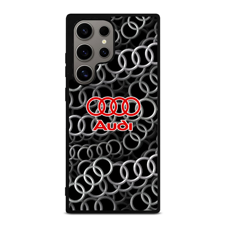AUDI RING LOGO PATTERN Samsung Galaxy S24 Ultra Case Cover