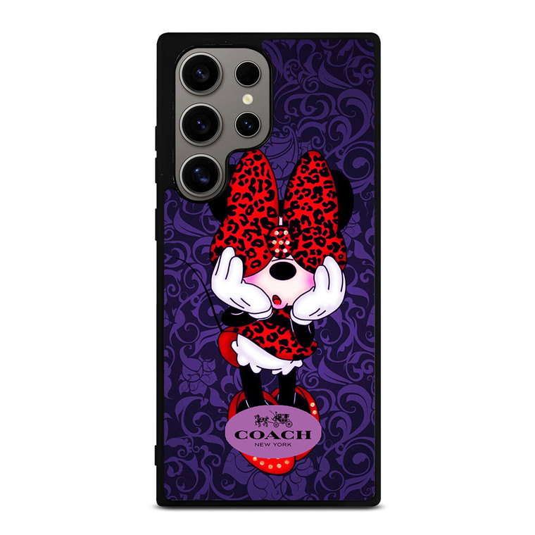 COACH MINNIE MOUSE PURPLE Samsung Galaxy S24 Ultra Case Cover