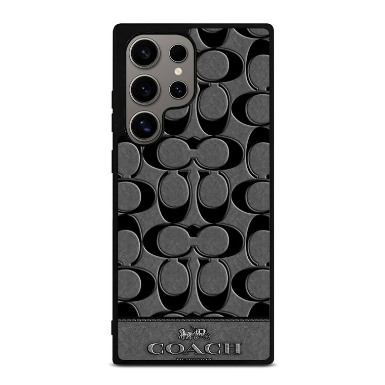 COACH NEW YORK GREY Samsung Galaxy S24 Ultra Case Cover