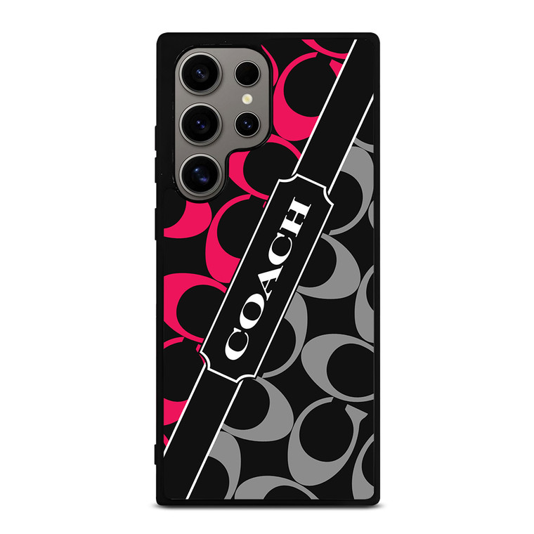 COACH NEW YORK RED WHITE Samsung Galaxy S24 Ultra Case Cover