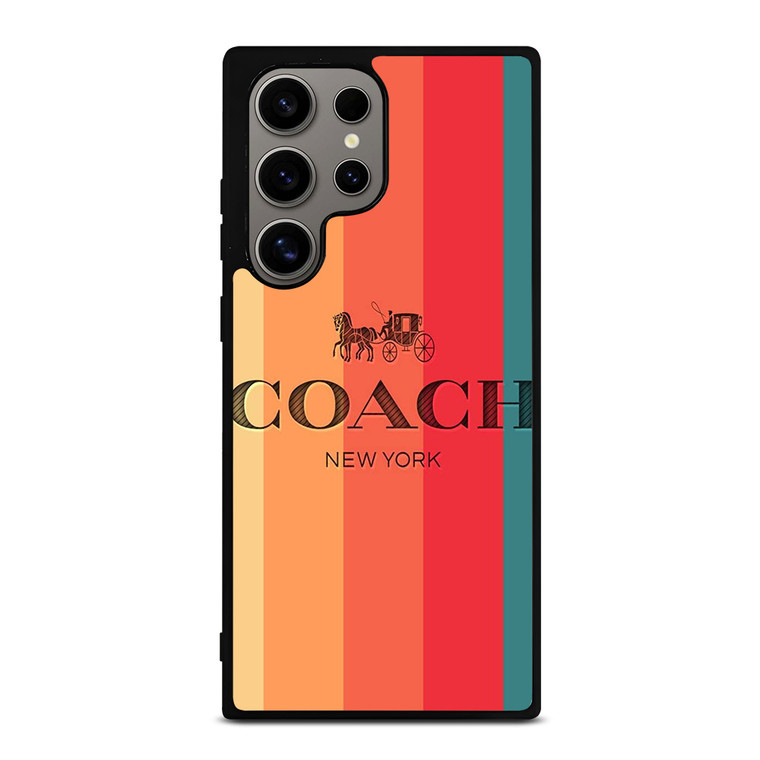 COACH NEW YORK STRIPES 2 Samsung Galaxy S24 Ultra Case Cover
