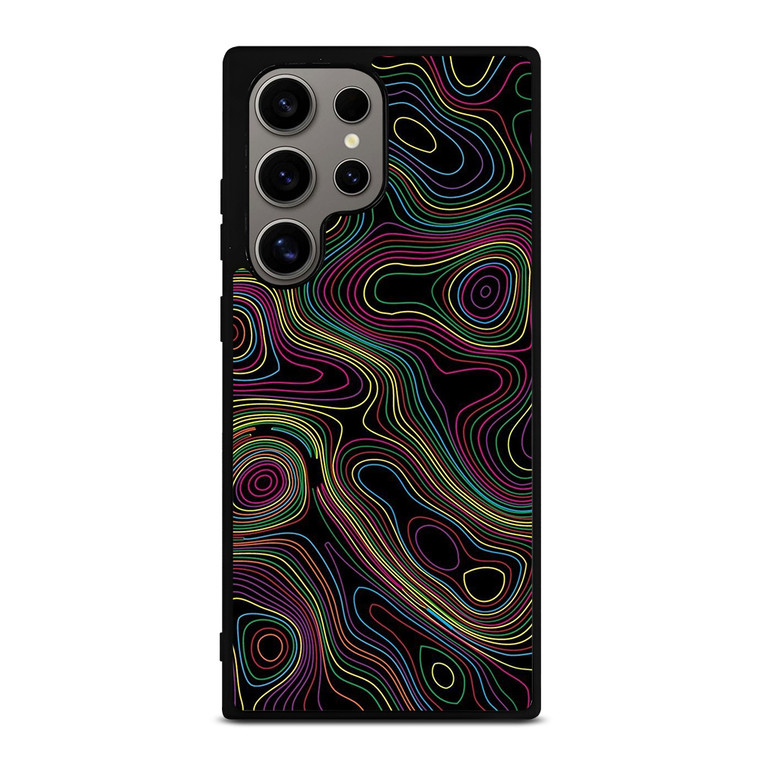 COLORFUL ABSTRACT LINES Samsung Galaxy S24 Ultra Case Cover