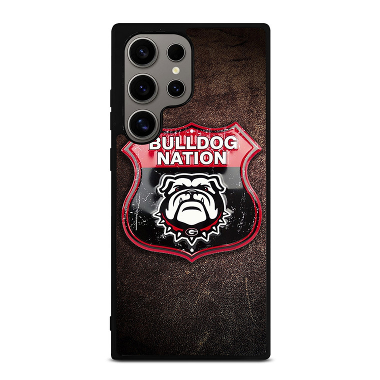 GEORGIA BULLDOGS RUSTY BADGE Samsung Galaxy S24 Ultra Case Cover
