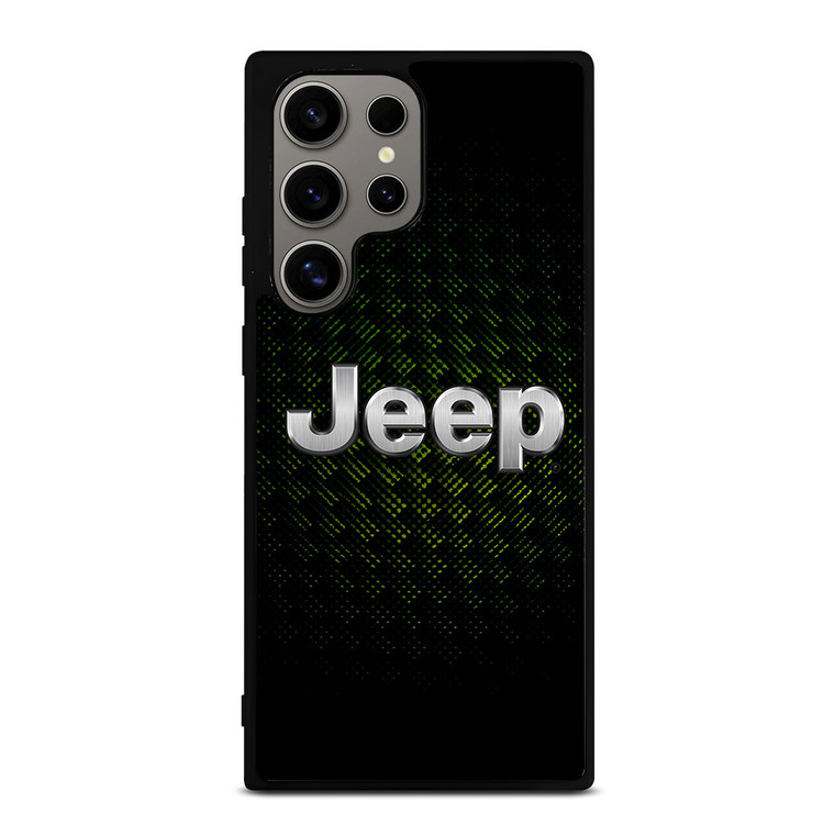 JEEP GREEN CARBON LOGO Samsung Galaxy S24 Ultra Case Cover