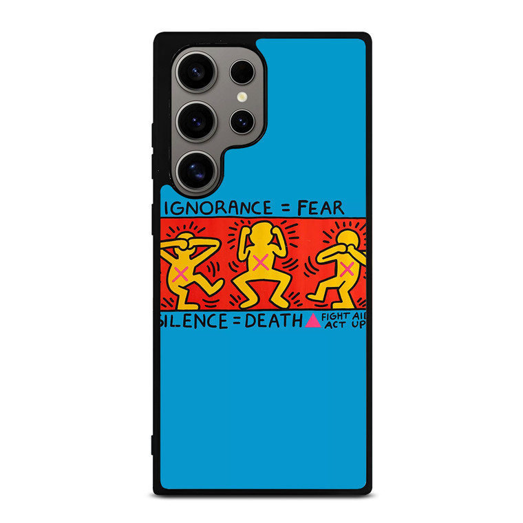 KEITH HARING FIGHT AIDS Samsung Galaxy S24 Ultra Case Cover
